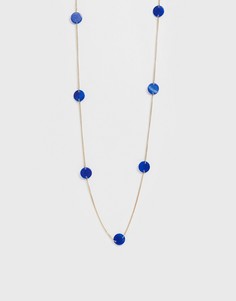Золотистое ожерелье с мраморным эффектом и дисками ASOS DESIGN - Золотой