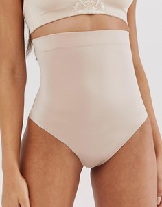 Бежевые корректирующие стринги с завышенной талией Spanx - Suit Your Fancy - Бежевый