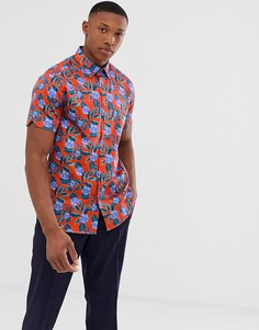 Рубашка с ярким цветочным принтом Ted Baker - Красный