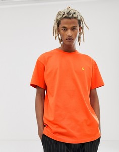 Оранжевая футболка Carhartt WIP Chase - Оранжевый