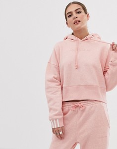 Розовый худи укороченного кроя adidas Originals Coeeze - Розовый