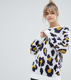 Свободный джемпер с леопардовым принтом PrettyLittleThing - Мульти