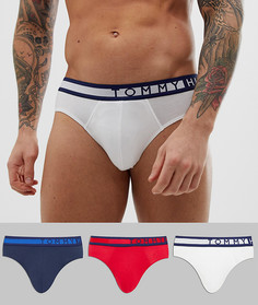 Набор трусов с контрастным поясом (красный/белый/темно-синий) Tommy Hilfiger - 3 шт. - Мульти