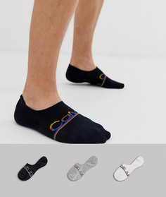Набор из 3 пар носков с логотипом Calvin Klein - Мульти