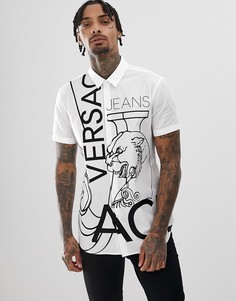 Рубашка с короткими рукавами и принтом Versace Jeans - Белый