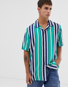 Полосатая рубашка с короткими рукавами с логотипом-флагом Tommy Jeans - Мульти