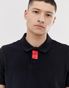 Поло из пике узкого кроя Calvin Klein Jeans - Черный