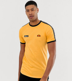 Оранжевая футболка с отделкой лентой ellesse Tall Fede - Оранжевый