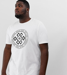 Белая футболка с вышивкой River Island - Big & Tall - Белый