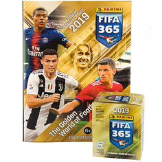 Альбом Panini "FIFA 365-2019™" и бокс с наклейками, 50 пакетиков