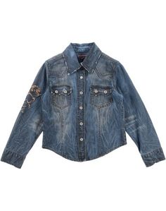 Джинсовая рубашка Roberto Cavalli Junior