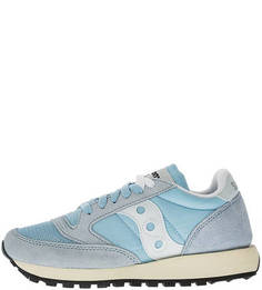 Голубые кроссовки из текстиля и замши Jazz Original Saucony