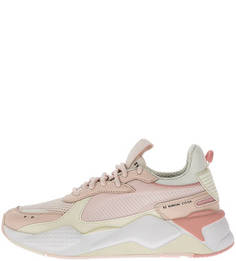 Текстильные кроссовки кораллового цвета на танкетке Rs-X Tracks Puma
