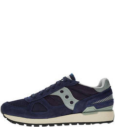 Синие кроссовки из текстиля и замши Shadow Original Saucony