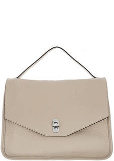 Кожаная сумка через плечо с откидным клапаном Taris Coccinelle