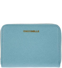 Кошелек из сафьяновой кожи на молнии Metallic Saffiano Coccinelle