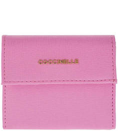 Кошелек из сафьяновой кожи Metallic Saffiano Coccinelle