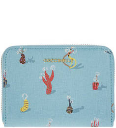 Кошелек из сафьяновой кожи с ярким принтом Metallic Imaginary Garden Coccinelle