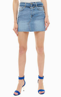 Короткая джинсовая юбка с ремнем Guess