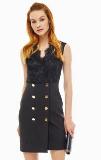 Платье на пуговицах с кружевной вставкой Marciano Guess
