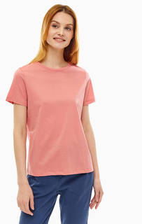 Розовая хлопковая футболка Drykorn