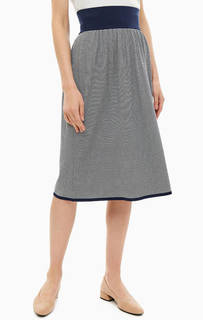 Трикотажная юбка в тонкую полоску Stefanel