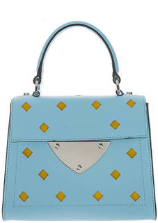 Маленькая кожаная сумка с откидным клапаном B14 Foro Rombi Coccinelle