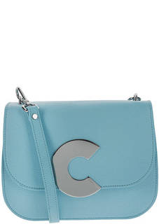 Маленькая кожаная сумка с откидным клапаном Craquante Coccinelle