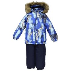 Комплект с полукомбинезоном Huppa