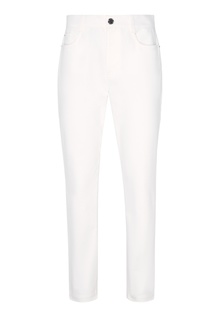 Белые хлопковые джинсы Fendi
