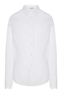 Белая блузка из хлопка Van Laack