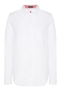 Белая блузка с контрастными вставками Van Laack