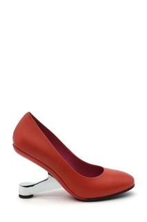Оранжевые кожаные туфли Eamz Pumps United Nude