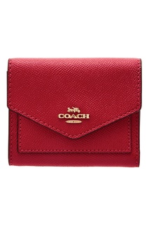 Красный кошелек Soft Wallet Coach