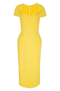 Желтое платье с поясом Stella Mc Cartney