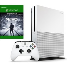 Игровая приставка Microsoft Xbox One S white + игра Metro Exodus