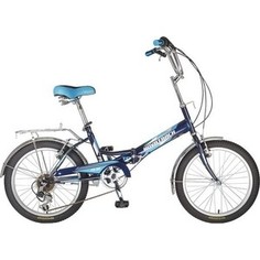 Велосипед 2-х колесный NOVATRACK 20 складной FS30 синий Shimano TY-21 117068 20FFS306SV.BL7