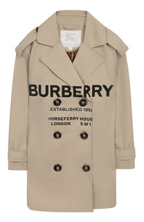 Двубортный плащ Burberry