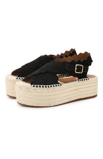 Замшевые сандалии Lauren Chloé