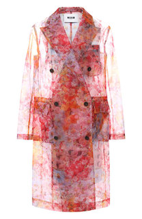 Двубортное пальто MSGM