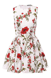 Хлопковое платье Alexander McQueen