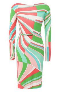 Платье с поясом Emilio Pucci