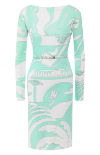 Платье с поясом Emilio Pucci