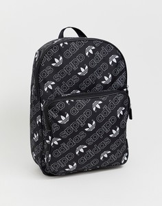 Черный рюкзак с принтом adidas Originals - Черный
