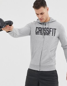 Серый худи на молнии Reebok Crossfit - Серый