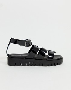 Сандалии на толстой подошве ASOS DESIGN Felton - Черный