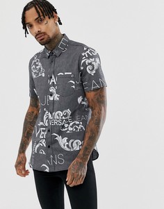 Серая рубашка с логотипом Versace Jeans - Серый