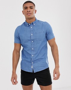 Синяя джинсовая рубашка Burton Menswear - Синий