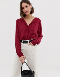 Рубашка с отложным воротником Selected Dynella - Красный