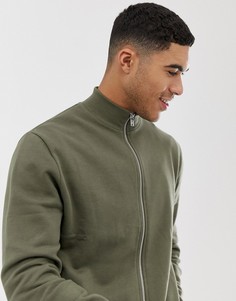 Трикотажная спортивная куртка цвета хаки ASOS DESIGN - Зеленый